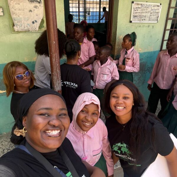 Volunteers From TREXM With Student Club Members Of TREXM Sustainability Club At Kuramo Junoir College